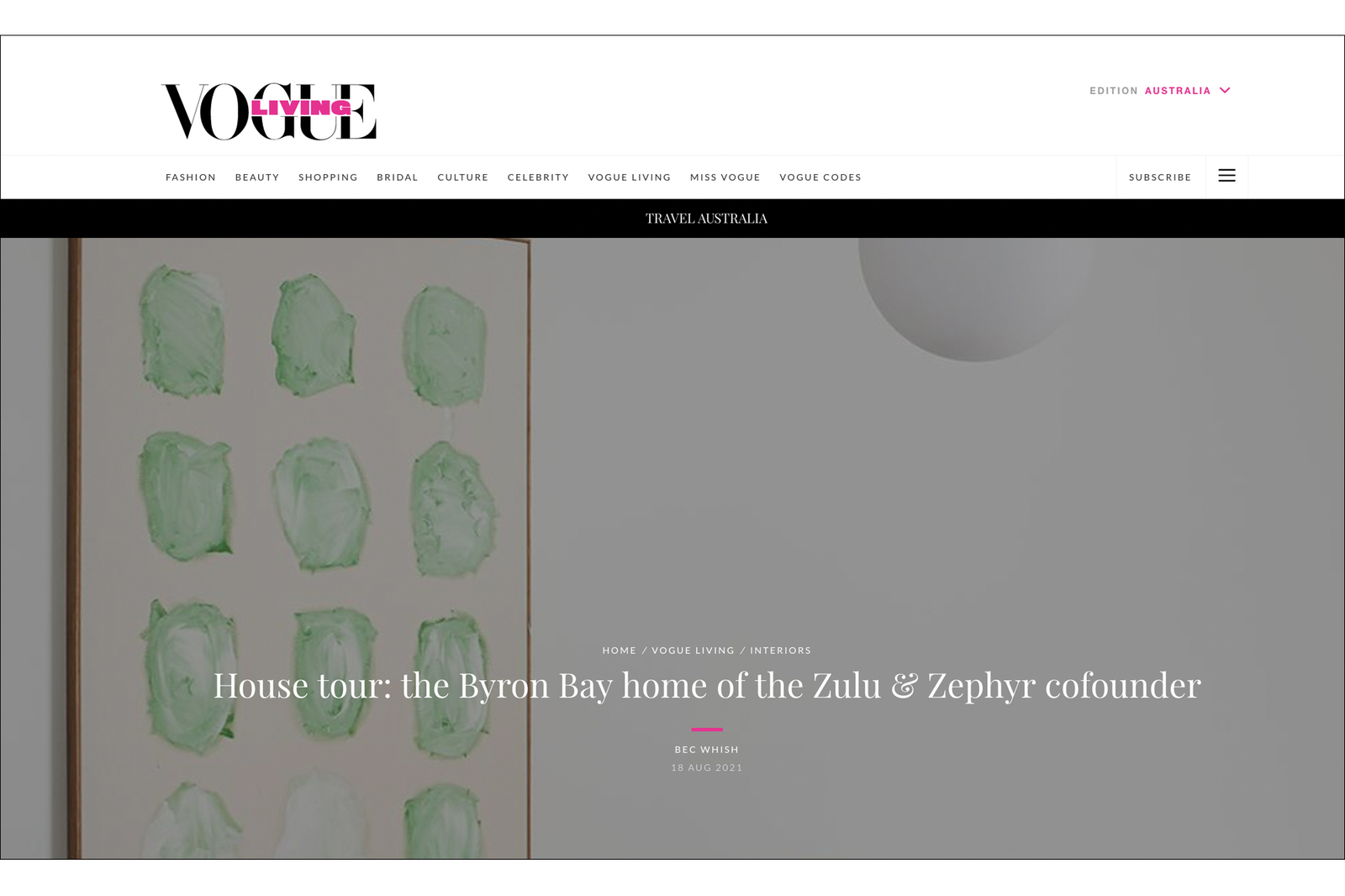 vogue living cream house
